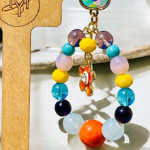 Load image into Gallery viewer, IVIE - Blue, Yellow and Purple Multi colored Beaded Tear Drop Earrings
