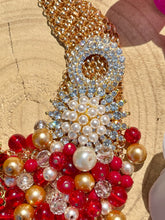 Load image into Gallery viewer, CARALINE - Red Multi color Bib Statement Necklace
