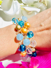 Load image into Gallery viewer, ARLENE- Brown and Gold Multi color Beaded Bracelet
